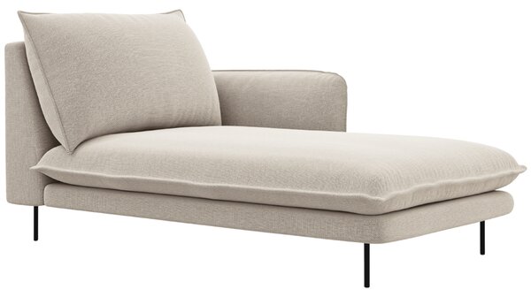 -25 % Dny MOMENTI– Cosmopolitan Design Světle béžová čalouněná lenoška Vienna 170 cm, pravá