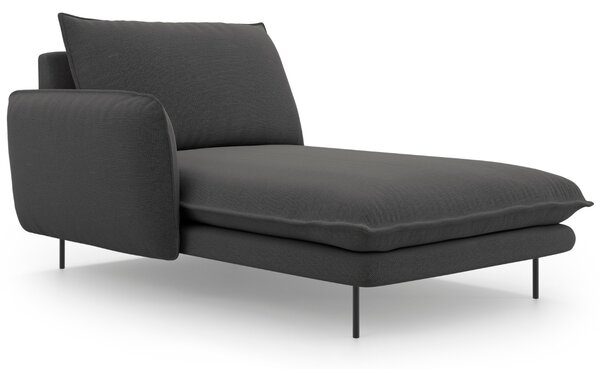 -25 % Dny MOMENTI– Cosmopolitan Design Tmavě šedá čalouněná lenoška Vienna 170 cm, levá