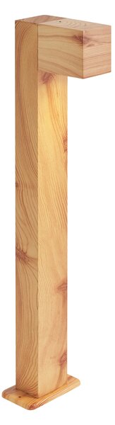 Moderní venkovní stojací lampa hliníková s potiskem dřeva 65 cm IP44 - Baleno