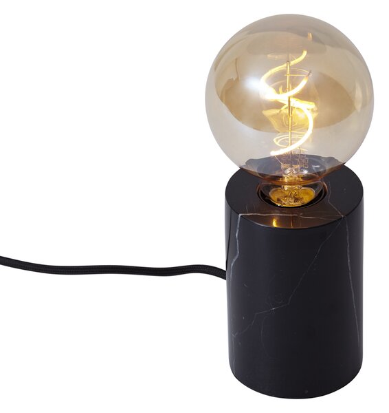 Moderní stolní lampa černý mramor - Marissa