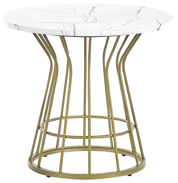 Konferenční stolek s mramorovým efektem zlatý CONCAN