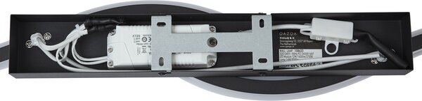 Designová nástěnná lampa černá 3-stupňová stmívatelná 2-světelná - Bummy