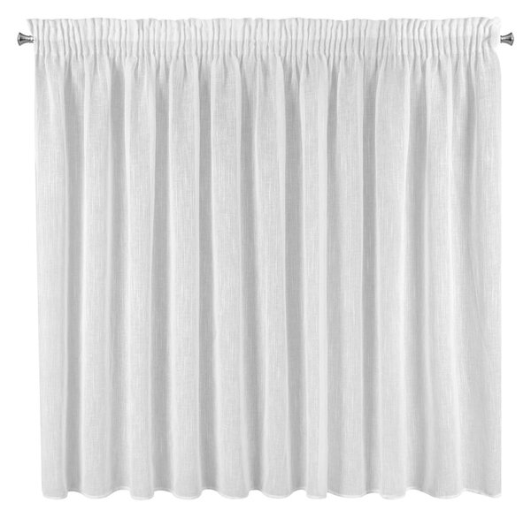 ZÁCLONA NA PÁSCE CARLA 300X145 CM BÍLÁ