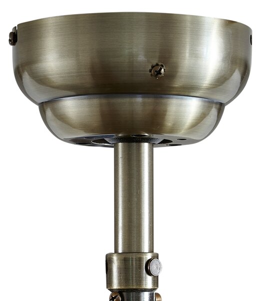Stropní ventilátor mosazný s dřevem 107,5 cm s tahovým spínačem - Mistral Karel