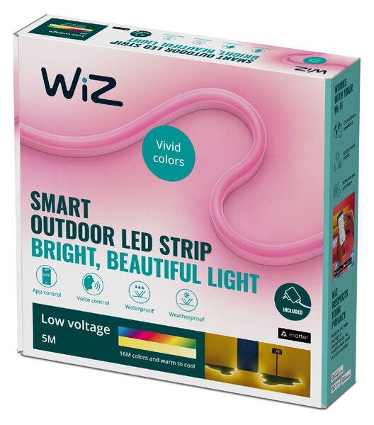 WiZ LED pásek 24W 630lm 2700-5000K RGB IP65 5m, stmívatelný