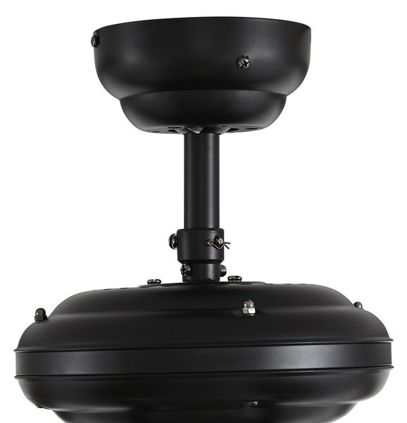 Stropní ventilátor černý 107,5 cm s tahovým spínačem - Mistral Busa