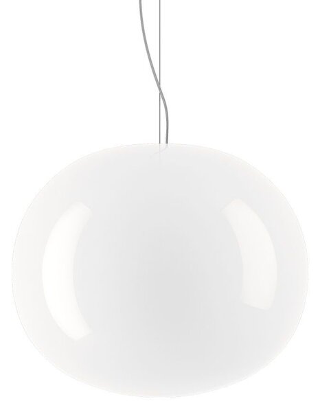 Lodes 18720 1200 Volum 42, závěsné svítidlo z bílého foukaného skla, 1x25W E27, prům.42cm