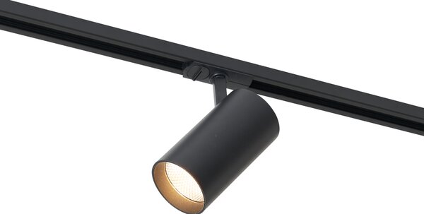 Moderní bodové svítidlo černé pro 1fázový kolejnicový systém vč. LED - Iconic Mark