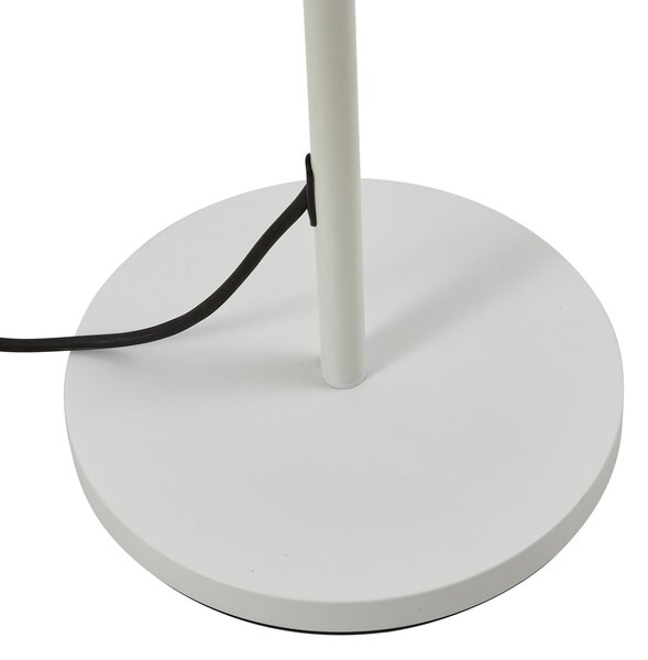 Venkovní stojací lampa bílá s béžovým lanovým stínidlem IP44 - Virginia Jayla