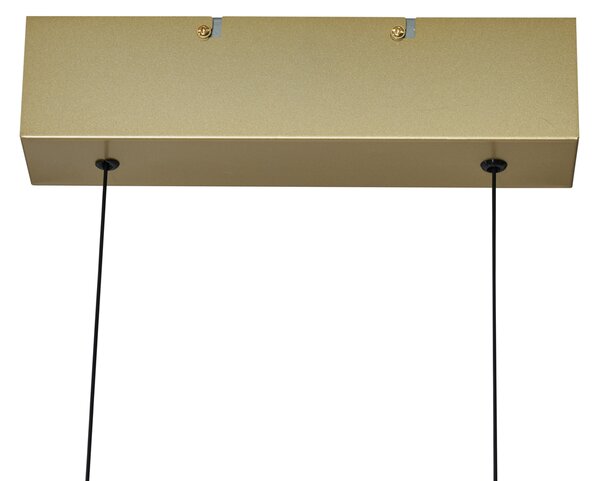 Moderní závěsné svítidlo mosazné vč. LED 3-stupňové stmívatelné Easylift - Straight