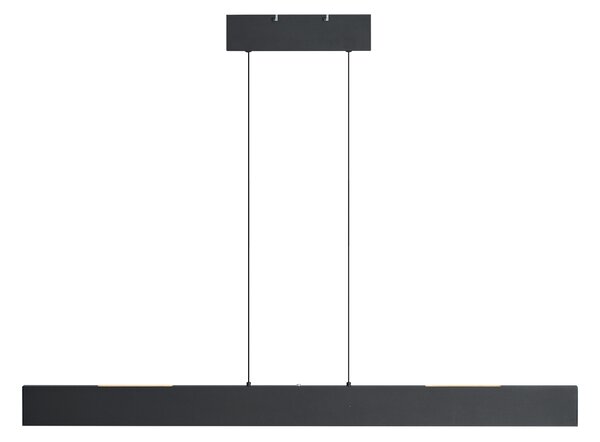 Moderní závěsné svítidlo černé vč. LED 3-stupňové stmívatelné Easylift - Straight