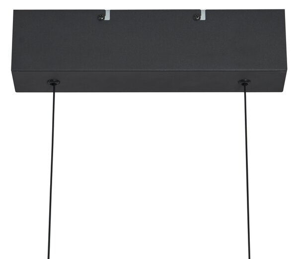 Moderní závěsné svítidlo černé vč. LED 3-stupňové stmívatelné Easylift - Straight