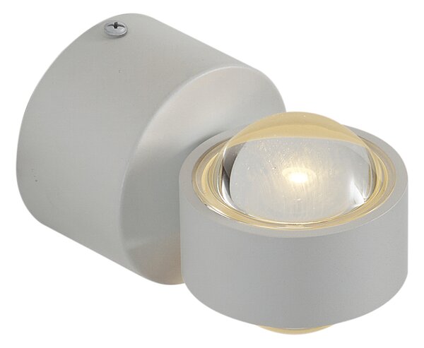 Designová nástěnná lampa bílá vč. LED IP44 - Lens