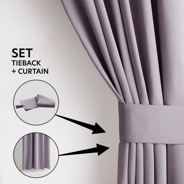 Starorůžový dimout závěs 140x270 cm Kierra – Restilo