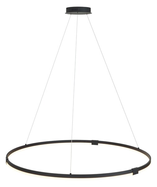Designové závěsné svítidlo černé 120 cm vč. LED s 3-stupňovým stmíváním - Anello