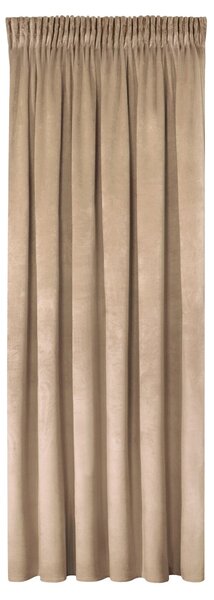 ZATEMŇOVACÍ ZÁVĚS NA PÁSCE MELANIE 140X270 CM TMAVĚBÉŽOVÁ