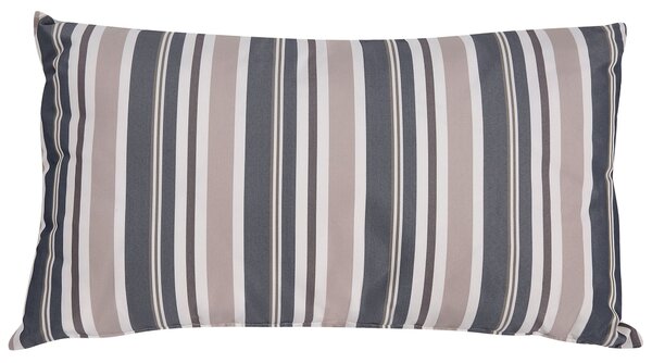 Sada 2 venkovních polštářů KASTOS Pruhovaný vzor 40 x 70 cm Taupe