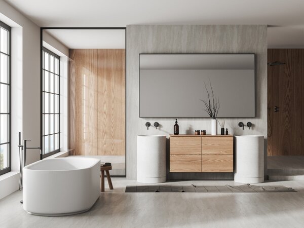 Zrcadlový infrapanel s LED osvětlením MIRROR 450W | Výhřevnost 8 m2 | 80x60 cm | WiFi termostat | Dálkový ovladač | Zrcadlo na šířku