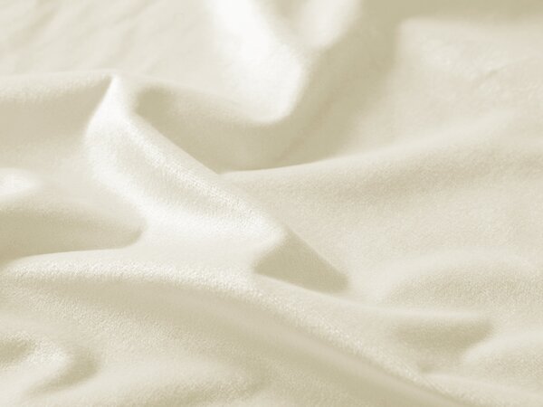 Biante Sametový oválný ubrus Velvet Premium SVP-003 Smetanový 120x180 cm