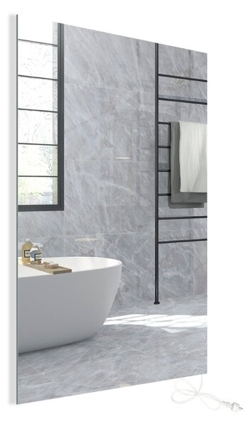 Zrcadlový infrapanel MIRROR 450W | Výhřevnost 8 m2 | 80x60 cm | WiFi termostat | Dálkový ovladač | Zrcadlo na šířku