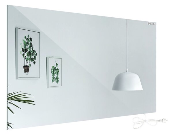Zrcadlový infrapanel MIRROR 450W | Výhřevnost 8 m2 | 80x60 cm | WiFi termostat | Dálkový ovladač | Zrcadlo na šířku