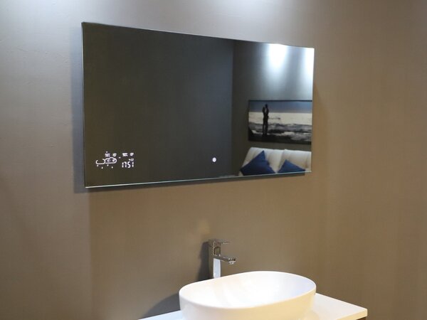 Chytré infrazrcadlo SMART MIRROR 250W | Výhřevnost 4,5 m2 | 80x60 cm | WiFi termostat | Dálkové ovládání | LED světlo | Zrcadlo na šířku