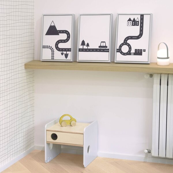 Set tří obrázků Kave Home Nisi 30 x 42 cm