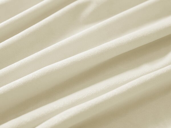 Biante Sametový oválný ubrus Velvet Premium SVP-003 Smetanový 120x180 cm