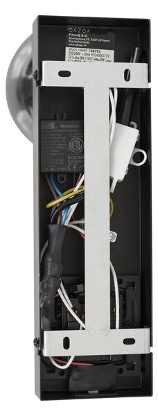 Moderní nástěnné svítidlo černé 2-světelné naklápěcí s portem USB-C - Lesly