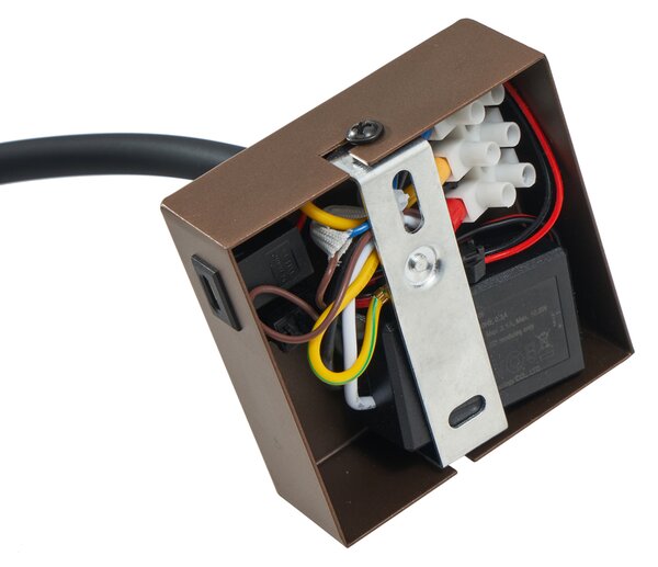 Moderní bronzová nástěnná lampa s portem USB-C - Gosna