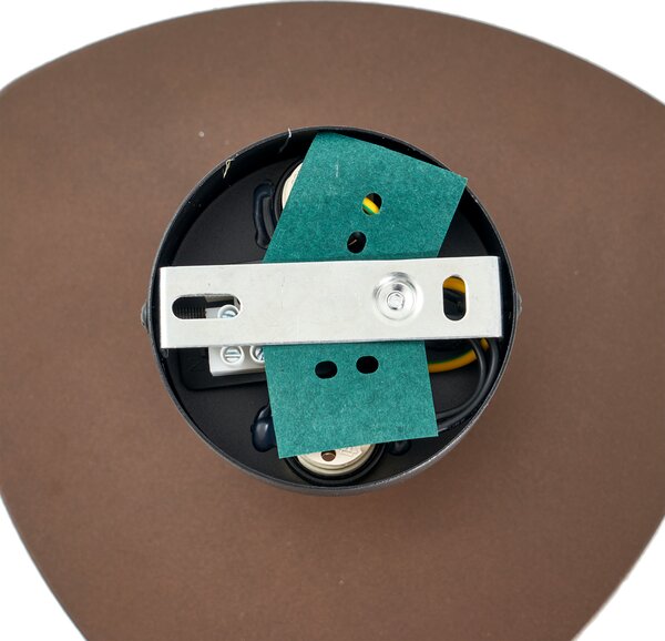 Designová nástěnná lampa bronzová organická 20 cm 2-světla - Pulley