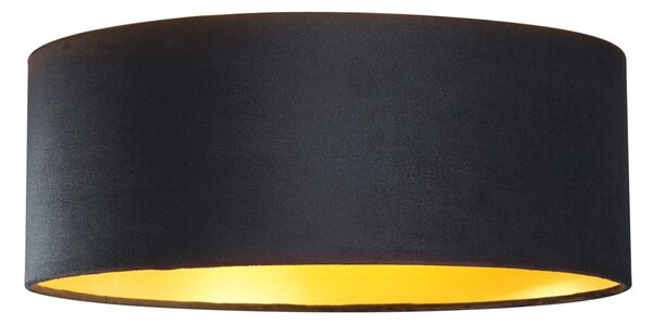 Moderní stropní svítidlo černé sametové 40 cm vč. LED 3-krokové stmívatelné - Sue