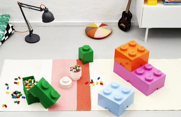 Oranžový úložný box LEGO® Smart 25 x 50 cm