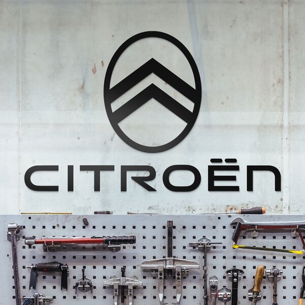 DUBLEZ | Dřevěné logo do garáže - Citroën | Obraz