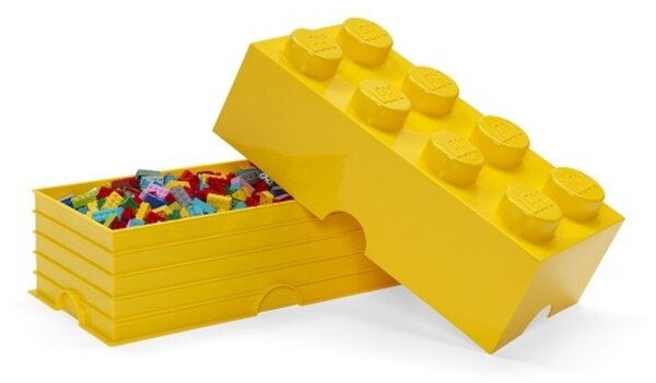 Žlutý úložný box LEGO® Smart 25 x 50 cm