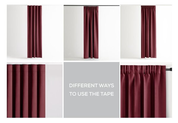 Vínový dimout závěs 140x270 cm Kierra – Restilo