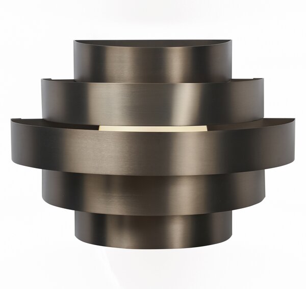 Moderní nástěnné svítidlo Gunmetal vč. LED s 3-stupňovým stmíváním - Lines