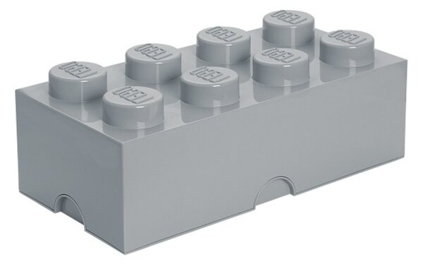 Světle šedý úložný box LEGO® Smart 25 x 50 cm