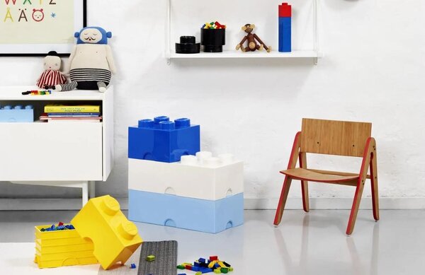 Žlutý úložný box LEGO® Smart 25 x 50 cm