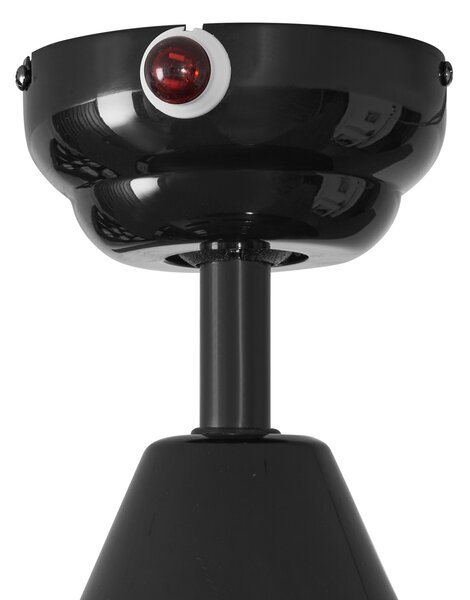 Stropní ventilátor černý 132 cm vč. LED s dálkovým ovládáním - Cool Anello