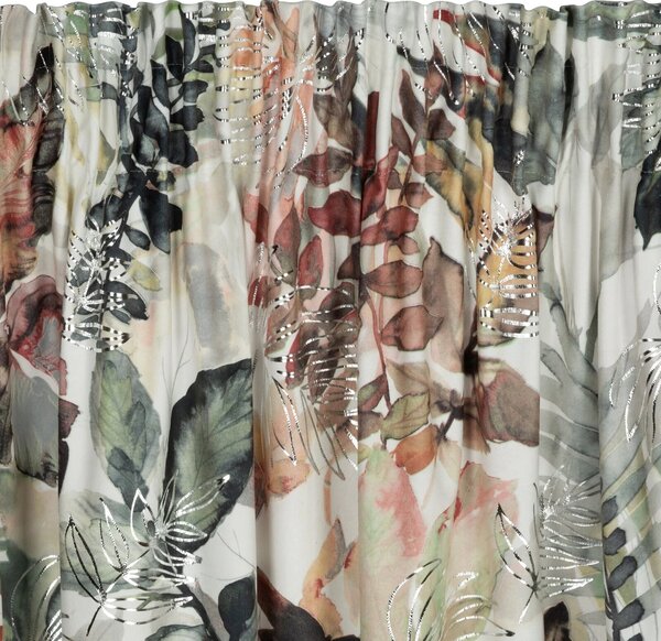 ZATEMŇOVACÍ ZÁVĚS NA PÁSCE ARINA 140X270 CM VZOROVANÁ