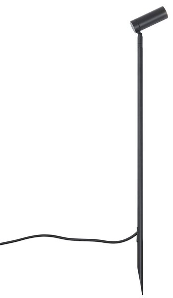 Bodové svítidlo černé 80 cm vč. LED nastavitelné IP65 vč. kabelu a zástrčky - Carl