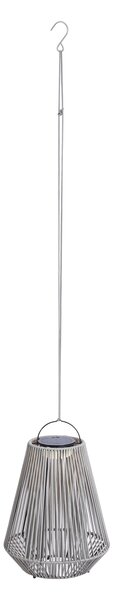 Bohemian stolní lampa šedá vč. LED 3-stupňové stmívatelné IP54 solární dobíjecí - Duca