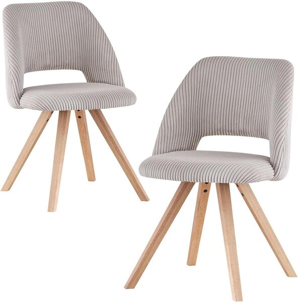 Židle do jídelny - Kuchyňské židle - Kancelářské židle - Ergonomické židle - Čalouněné židle - Sada 2 kusů