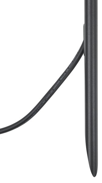 Bodové světlo se zemním hrotem černé 40 cm vč. LED nastavitelné IP65 vč. kabelu a zástrčky - Carl