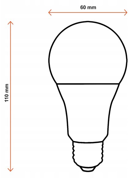 LED žárovka - E27 - 15W - 1500Lm - neutrální bílá BERGE