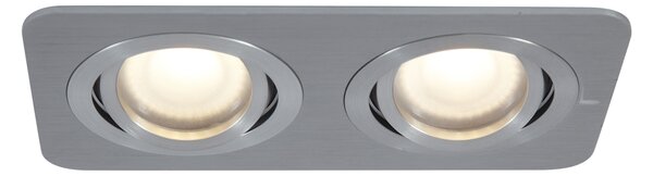 Kulaté zapuštěné bodové svítidlo Gunmetal GU10 50mm otočné a naklápěcí IP44 2-světla - Alberto
