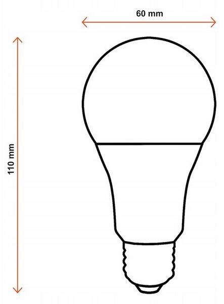 LED žárovka MILIO - E27 - 10W - 820Lm - neutrální bílá BERGE
