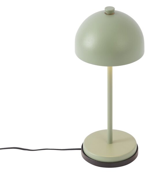 Stolní lampa zelená vč. LED IP54 Dobíjecí s nabíjecí stanicí - Squirrel