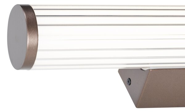 Retro nástěnná lampa bronzová 40 cm vč. LED IP44 - Coco